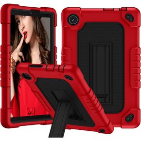 for TCL TAB 8 Plus TAB 8 LE Tablet Case Shockproof Kids Friendly Shoulder Strap Rugged Protective Case for TCL TAB 8 Plus 9138S/ TAB 8 LE 9137W/ TAB 8 WiFi 9132X/Tab 8V/Tab 8 SE 6048E- Black