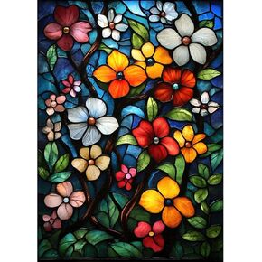 Auremi Flower Diamond Art Painting Kits للبالغين المبتدئين ، DIY 5D Flower Diamond Art Paint with Diet Miamonds Full Drill Gem Art Painting Home For Home Wall Decords 30 × 40 cm