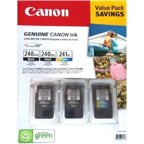 Genuine Canon Ink Cartridge Multipack PG-240XXL Black & CL-241XL Color Combination