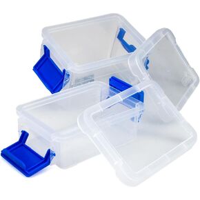 Craft County Clear Organizer - 8 مقصورات في مجموعة متنوعة من الأحجام لفرز الخرز والمواضيع والإبر والأدوات والمزيد!