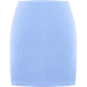 MANER Women’s Fringe Skirt Stretchy Sparkly Bodycon Tassel Trim Mini Skirt