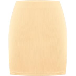 MANER Women’s Fringe Skirt Stretchy Sparkly Bodycon Tassel Trim Mini Skirt