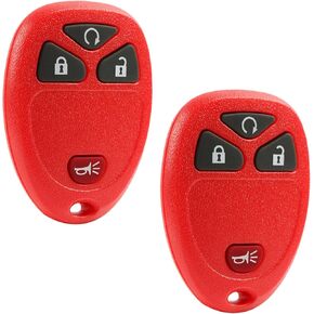 Car Key Fob Keyless Entry Remote fits Chevy Silverado Traverse Equinox Avalanche/GMC Sierra/Pontiac Torrent/Saturn Outlook Vue (OUC60270, OUC60221), Set of 2