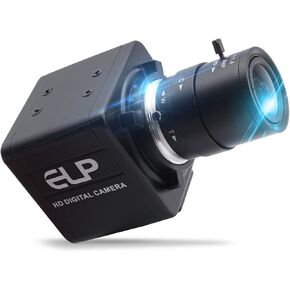 Hotpet 5-50mm Varifocal Lens Webcam 5 Megapixel USB Camera HD 2592X1944 15fps USB with Camera Aptina Sensor Webcamera for Android Windows Linux PC Mac, Plug&Play,OTG 2.0 USB Camera