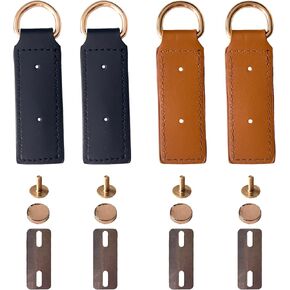 4 Sets Detachable Bag Side Buckle, D-Ring Handbag Buckles with Screws for DIY Purse Side Clip Leather Craft Bag