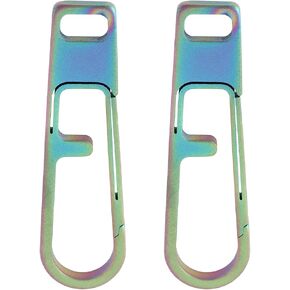 2pcs titanium Zipper Clip Clip 35x10x2mm for luggage forccase backpack stack wallet zipper slider slider