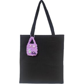 Farm4far Women Denim Butterfly Canvas حمل أكياس اليد حبال الكتف