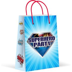 احتفل مع أكياس الحفلات الخارقة للبطل الخارق ، حقائب جديدة ، معالجة ، حقائب الهدايا ، حقائب Goody ، تفضل بحفلات الأبطال الخارقين ، لوازم الحفلات الخارقة ، الزخارف ، 12 حزمة