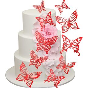 36pcs cupcake cupcake toppers toppers 3D effect effect effect cake toppers 3 styles butterfly stands hollow out goor gall decoration decort