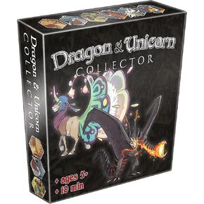 Dragon & Unicorn Collector - لعبة بطاقات الخيال ، لعبة مجموعة Dice Rolling & Creature ، عائلة ، تتراوح أعمارهم بين 5 سنوات ، 2-4 لاعبين ، 10 دقائق