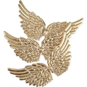 Stobok 12pcs Glitter Angel Wings Golden Angel Wings Craft Wings Wings Mini Crafts for Diy Corepack Backpack Expectary Crafts Decorative