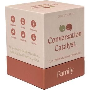 Gratitude Gifted Family Conversation Card Game - Conversation Catalyst: Family Edition, 150 Fun and Thought-Provoking Questions for Families to Connect, Bond, and Create Meaningful Conversations