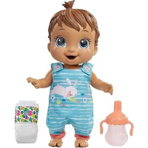 Baby Alive Baby Gottne Doll و Bunny Outfit ، يرتد مع 25+ SFX والضحكات ، والمشروبات والكفح ، ولعب الشعر البني للأطفال الذين تتراوح أعمارهم بين 3 وما فوق