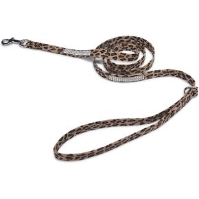سوزان لانسي تصميمات فائقة Ultrasuede 3 صف Giltmore Pet Leash ، Doe ، 6 أقدام