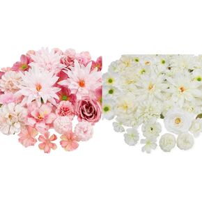 56 PCS Fake Flowers Heads
