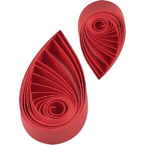 شرائح Quilling Red Quilling مجموعة 3/5/7/10 مم ألوان صلبة الورق القرمزي شرائط حمراء اوريغامي شرائط -2020pc/حقيبة-21.2 بوصة شرائح الورق بطول الورق (5mm-1/5inch)