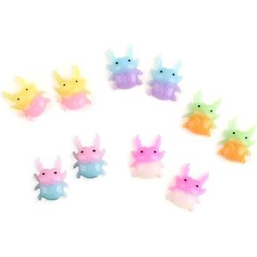 10pcs ملونة صغيرة من الخنفساء flatback-bug cabochons للوحل أو المجوهرات- الراتنجات الحرف