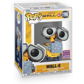 Pop Disney: Wall-E - Wall E with Trash Cube 2022 WonderCon Convention Exclusive Collectibles Vinyl Figure Bundle with Compatible Funko Box Protector