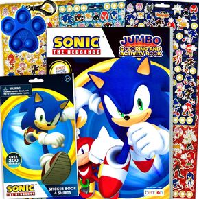Sonic The Hedgehog Coloring Activity Book and Sticker Set for Kids