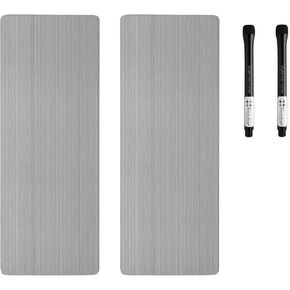 Three by Three Seattle enLister™ 4x11 Dry-Erase Magnetic Board with Dry Erase Marker: Chic Magnetic Organizer for Your Lists, 2 Pack with 2 Markers
