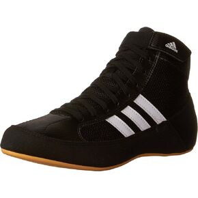 adidas Men's HVC Wrestling Shoes, Black/Charcoal/Metallic Gold, 7.5