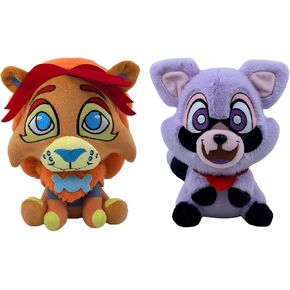Indigo Park Plush 8", Rambley The Raccoon, Lloyd The Lion, Stuffed Animal Toy for Kids