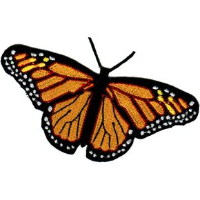 Monarch Butterfly Patch Iron-On Assoridered Contlull Emblem Thebique