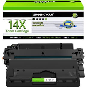 greencycle Compatible Toner Cartridge Replacement for HP 14X CF214X Work with Laser Jet Pro MFP M712 M712dn M712xh MFP M725 M725dn M725f Series Printer (Black, 1-Pack)
