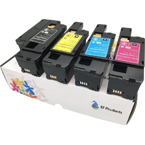 Replacement Toner Cartridge for Xerox Phaser 6000 6010 Workcentre 6015 ( Black 106R01630, Yellow 106R01629, Magenta 106R01628, Cyan 106R01627, 4-Pack)