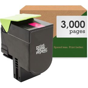 Print.Save.Repeat. Lexmark 801HM Magenta High Yield Remanufactured Toner Cartridge for CX410, CX510 Laser Printer [3,000 Pages]