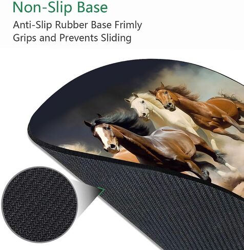 Round Mouse Pad with Coasters Set, Rustic Old Wood Inspirational Quote Stay Positive Work Hard and Make It Happen Design Mouse Pad, Non-Slip Rubber Base Mouse Pads for Laptop and Computer in Saudi Arabia