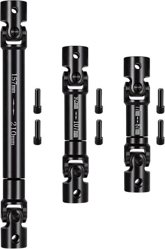 1:6th Drive Shaft Steel 77~87mm Center Driveshaft Upgrade Parts for 1/6 Axial SCX6 AXI05000 RC Crawler Car in Saudi Arabia