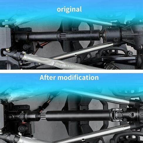 1:6th Drive Shaft Steel 77~87mm Center Driveshaft Upgrade Parts for 1/6 Axial SCX6 AXI05000 RC Crawler Car in Saudi Arabia
