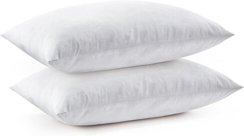Glaciman 12x20 Premium Feather Throw Pillow Inserts (Pack of 2) - Soft Fluffy Decorative Pillow for Sofa, Bed, Couch - Feather and Down Lumbar Euro Pillows in Saudi Arabia