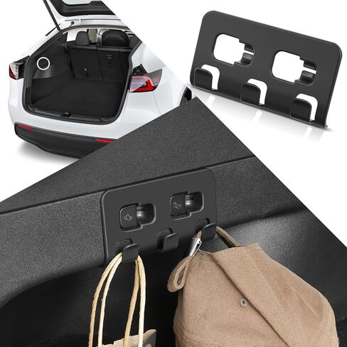 for Tesla Model 3 Upgarde Rear Trunk Hook Trunk Grocery Bag Hooks for 2017-2024 Tesla Model 3 Interior Accessories in Kuwait