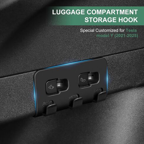 for Tesla Model 3 Upgarde Rear Trunk Hook Trunk Grocery Bag Hooks for 2017-2024 Tesla Model 3 Interior Accessories in Kuwait
