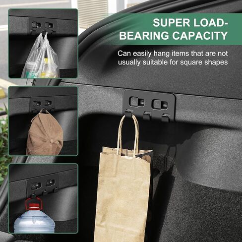 for Tesla Model 3 Upgarde Rear Trunk Hook Trunk Grocery Bag Hooks for 2017-2024 Tesla Model 3 Interior Accessories in Kuwait