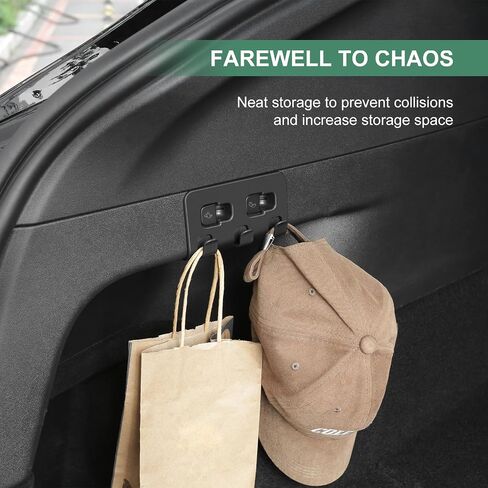 for Tesla Model 3 Upgarde Rear Trunk Hook Trunk Grocery Bag Hooks for 2017-2024 Tesla Model 3 Interior Accessories in Kuwait