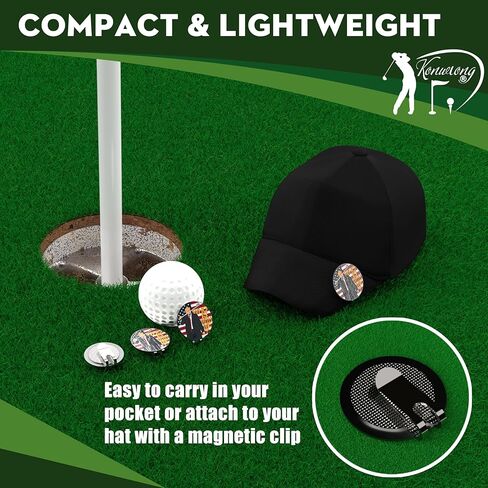 Golf Ball Marker with Magnetic Hat Clip Funny Great Golf Gifts Golf Accessories for Men Women Golfers Unique in Saudi Arabia