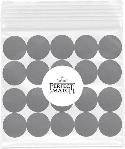 .75" Circle Match Striker Stickers 12 Pieces | Honeycomb Black Striker Paper With Adhesive Pre-Cut Decorative Circles | Easy Lighting | Available in Other Patterns in Saudi Arabia