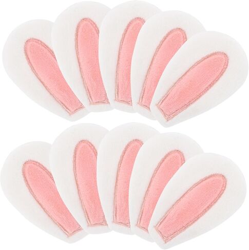 EXCEART Mini Bunny Ears Rabbit Ear Headwear 20pcs DIY Crafts for Hair Clips Headband Hair Ties Scrapbooking DIY Craft Christmas Party Supplies in Kuwait