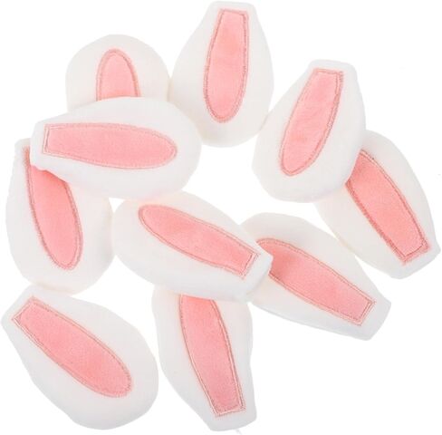 EXCEART Mini Bunny Ears Rabbit Ear Headwear 20pcs DIY Crafts for Hair Clips Headband Hair Ties Scrapbooking DIY Craft Christmas Party Supplies in Kuwait