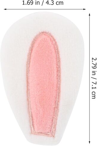 EXCEART Mini Bunny Ears Rabbit Ear Headwear 20pcs DIY Crafts for Hair Clips Headband Hair Ties Scrapbooking DIY Craft Christmas Party Supplies in Kuwait