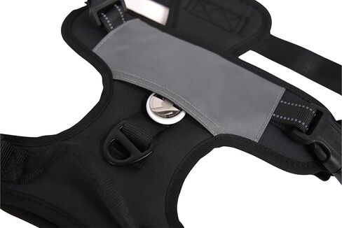 North Star Dog Harness ™ - مريحة وقابلة للتعديل بالكامل ، مصممة لتقليل السحب ، المقاومة للهروب ، متينة ، يربط بسهولة وأمان مع حامل السطح الجوي (الأسود/الأرجواني ، S) in Kuwait