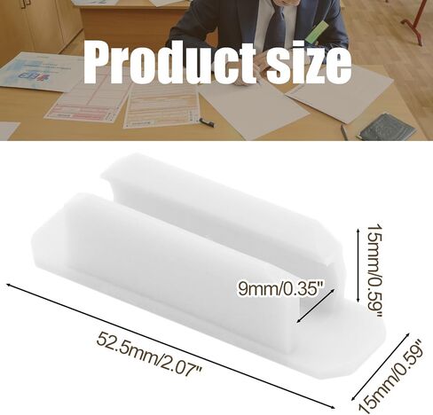 5 Pack Self-Adhesive Pen Holder Clips - Silicone Desk Pencil Holder - Clipboard Attachment Desk Organizers for School Classroom Office - White in Saudi Arabia