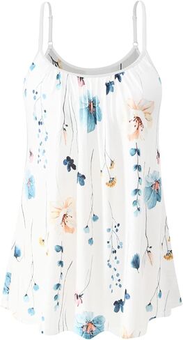 قميص قصير نسائي من Accbiety مزود بحمالة صدر مدمجة وفضفاضة تناسب Cami مطوي وحزام قابل للتعديل in Kuwait