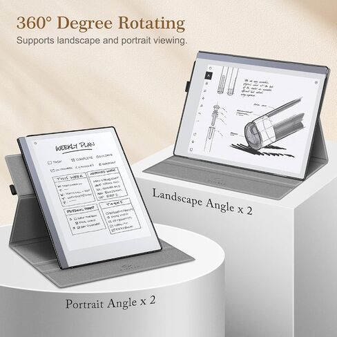 Fintie Rotating Case for Remarkable 2 Digital Paper Tablet 10.3 inch (2020 Released) - 360 Degree Rotating Slim Protective Stand Cover with Pen Holder, Not Fit Remarkable 1, Blossom in Saudi Arabia