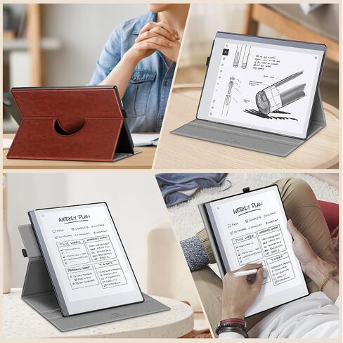 Fintie Rotating Case for Remarkable 2 Digital Paper Tablet 10.3 inch (2020 Released) - 360 Degree Rotating Slim Protective Stand Cover with Pen Holder, Not Fit Remarkable 1, Blossom in Saudi Arabia