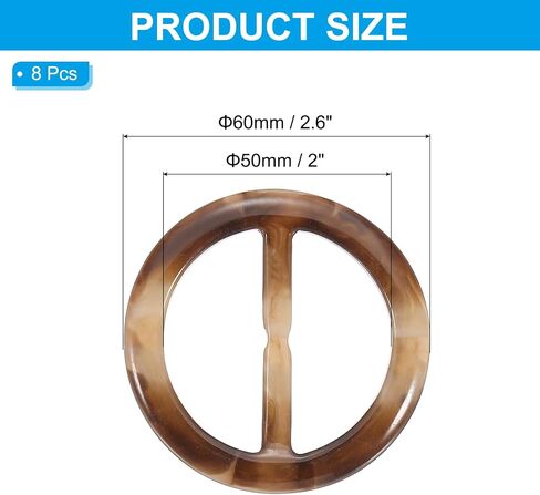 PATIKIL Scarf Ring Clip, Resin Round T-Shirt Clip Fashion Ring Scarves Clasp Buckle for Women Clothing Decoration in Saudi Arabia