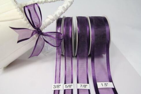 AmoreCreations 3/8 Inch x 25yds Organza Ribbon with Satin Trim for Wedding Baby Shower Gifts DIY Bows Craft Dancer Wands and More - Colors Guaranteed by AmoreCreations (Red, 3/8 Inches x 25yds) in Saudi Arabia
